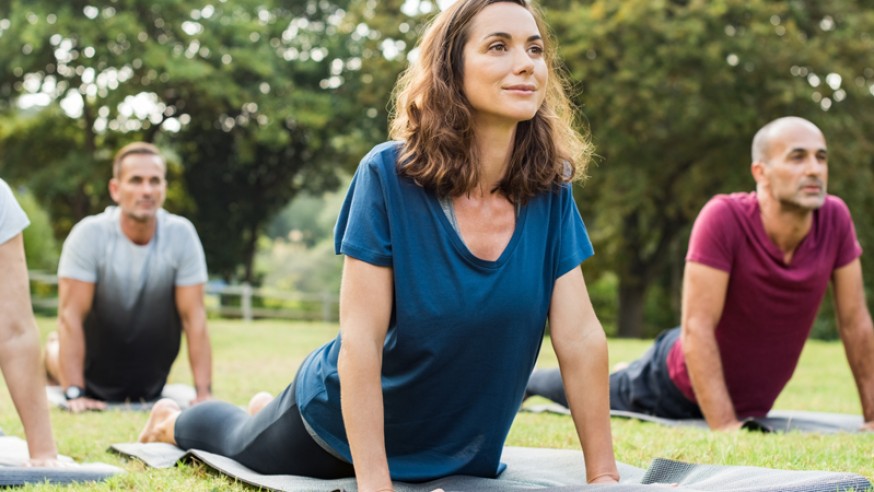 ¿Hacer yoga en el retiro? ¡Sí!